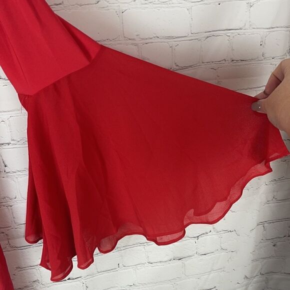 Carmen Marc Valvo Red Dress NWOT - Picture 3 of 4